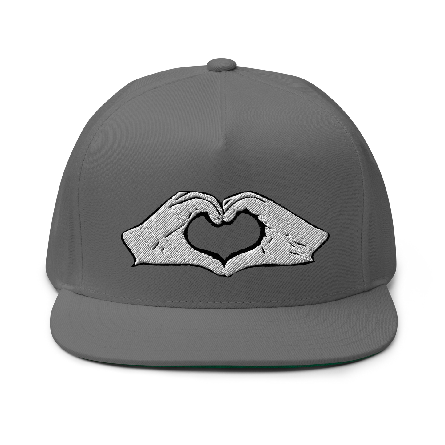 #Lovenpositivevibes Flat Bill Snapback Cap