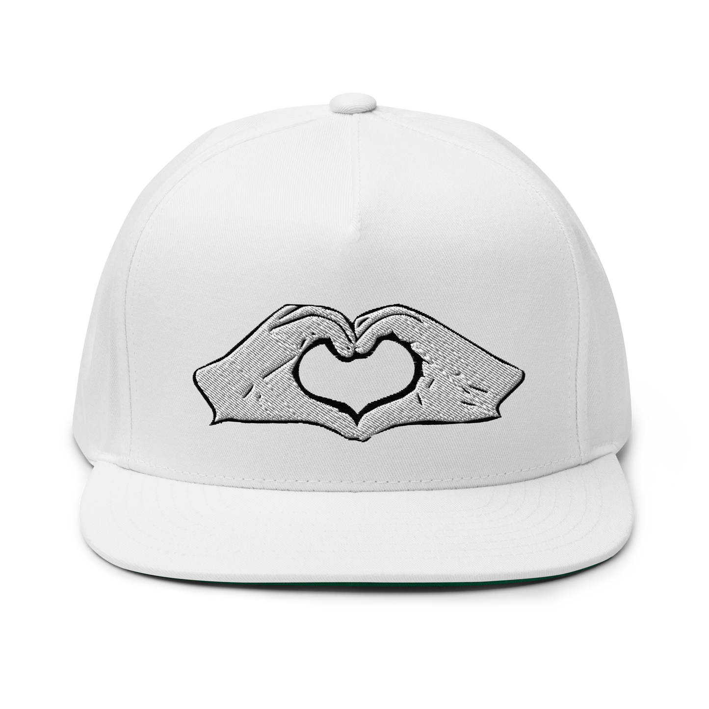 #Lovenpositivevibes Flat Bill Snapback Cap